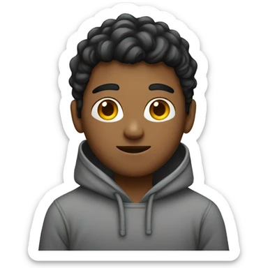 young man in hoody working on a MacBook sticker