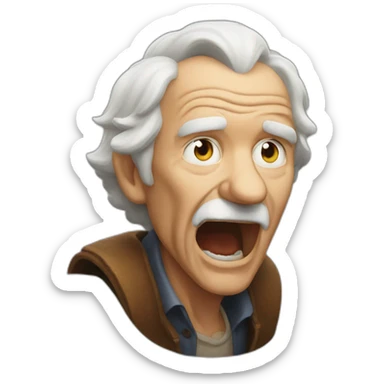 old man yells at magic sticker