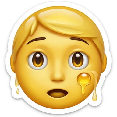 I want the emoji to be dizzy and sweaty and sweaty and transparent with yellow skin color sticker