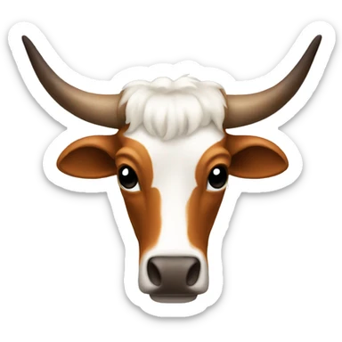 A big longhorn  sticker