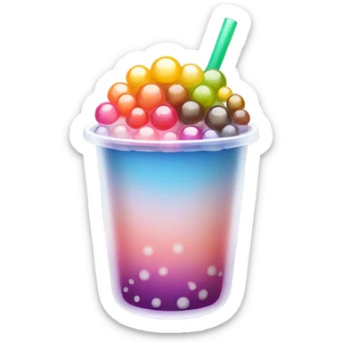 Boba tea sticker