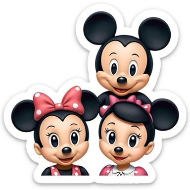 Mickey and Minnie sticker