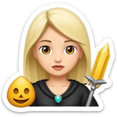 Uma cruz gótica realista sticker