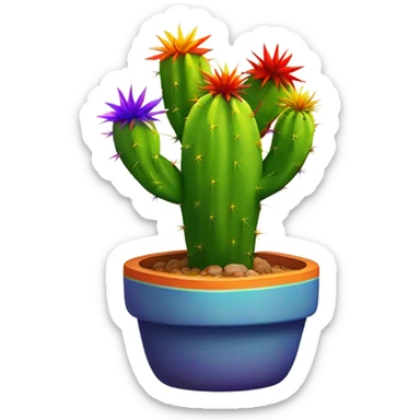 Rainbow catus sticker