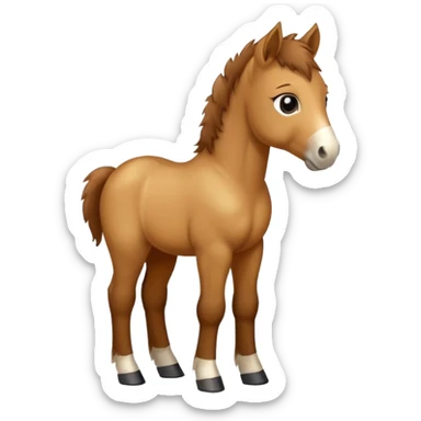 Horse foal sticker