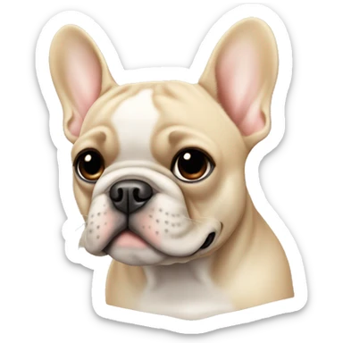 French bulldog beige sticker