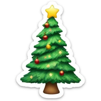Christmas tree sticker