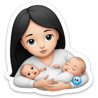 Newborn B&W Photoshoot sticker