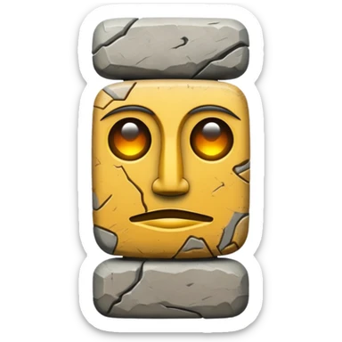 stone totem sticker