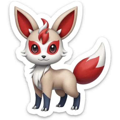 Zangoose-Meloetta-Minccino-Absol-fusion sticker