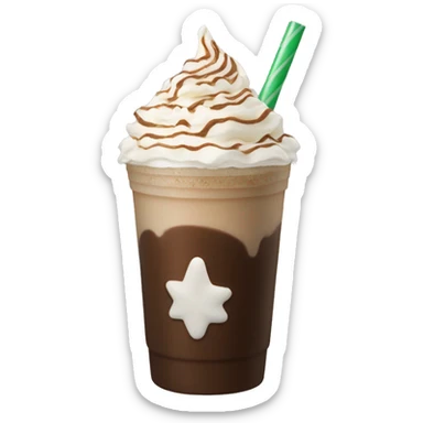 Peppermint mocha Frappuccino  sticker