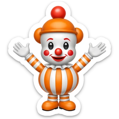 Pez payaso bebé sticker