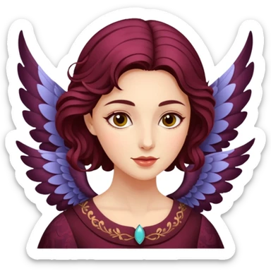 bordo kelebek sticker