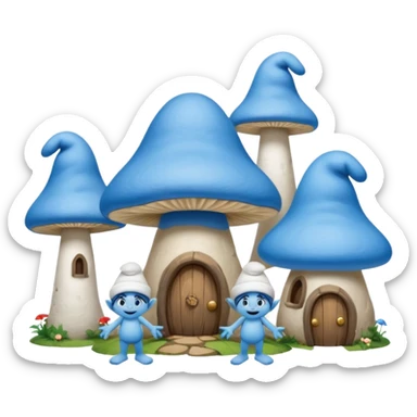 Smurf community sticker