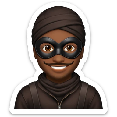 Robber Emoji sticker