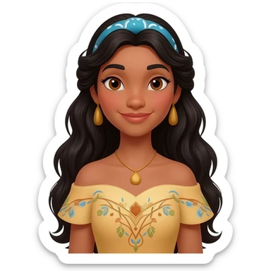 Disney princess esmerelda dress sticker