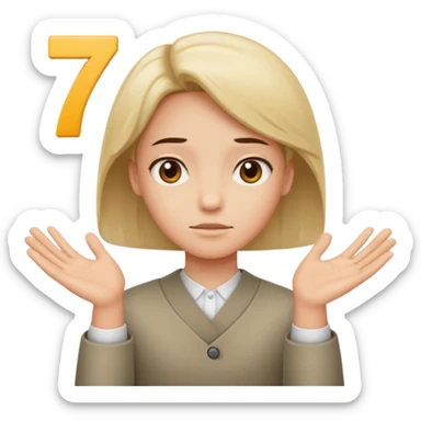 Putting the 🤷 with the sex on the left and seven on the right sticker