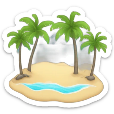 Freedom paradise beach sticker