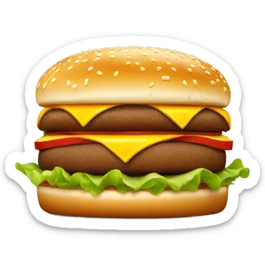 big mac burger from mc donald’s sticker