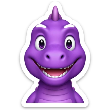 Barney the dinosaur sticker