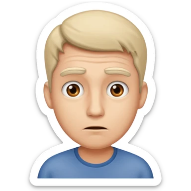 Man confused  sticker