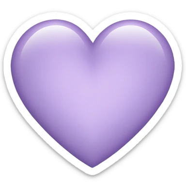 Light Purple Heart sticker
