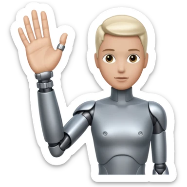 bionic person sticker