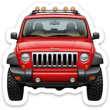Jeep Cherokee red sticker