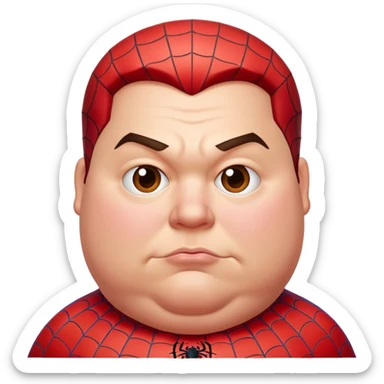 Fat fat fat spiderman sticker