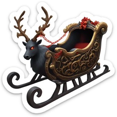 Satan’s sleigh  sticker
