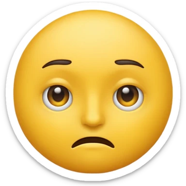 Emoji that is bombastic side eye with no nose sticker