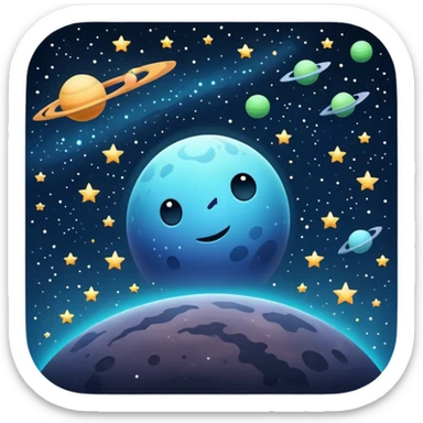 Space sticker
