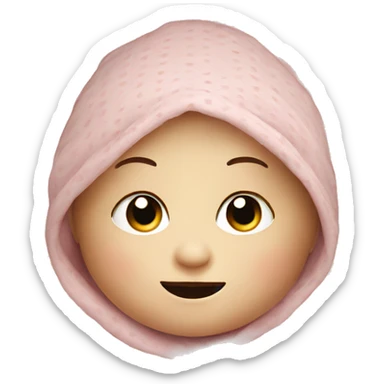 baby blanket with dots sticker