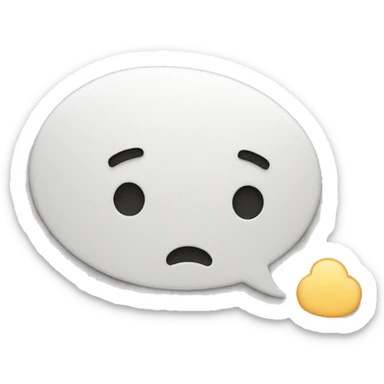 Cute speech bubble sticker