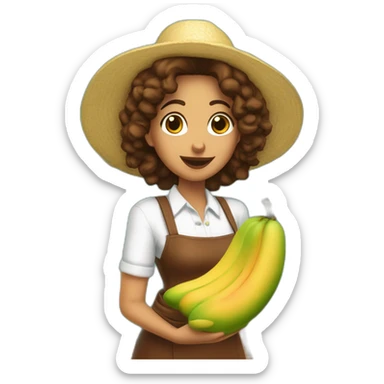 Mujer venezolana piel canela y pelo rizado comiendo mangos  sticker