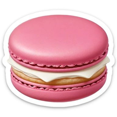 Pink macaroon sticker