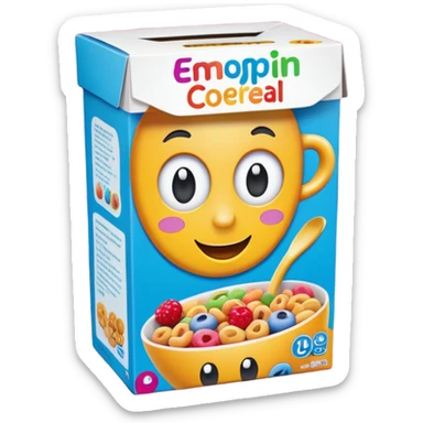 cereal box sticker