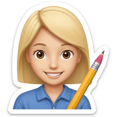 create an emoji of a sketching artist sticker