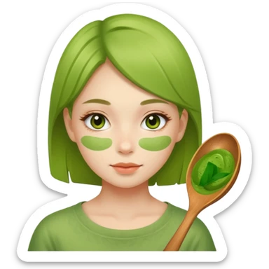 Matcha girl sticker