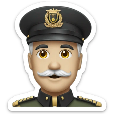 Charlie chaplin military sticker