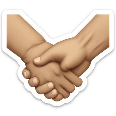 brutal handshake sticker