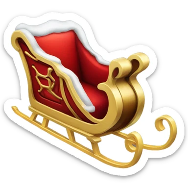 Santa's-sleigh sticker