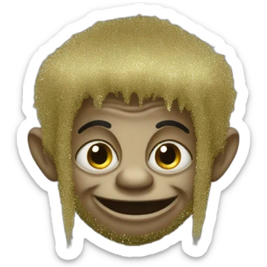 Paillettes troll sticker