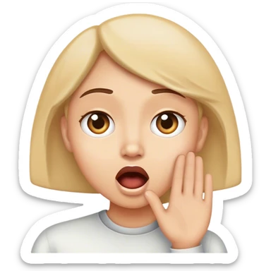 hearing gossip  sticker