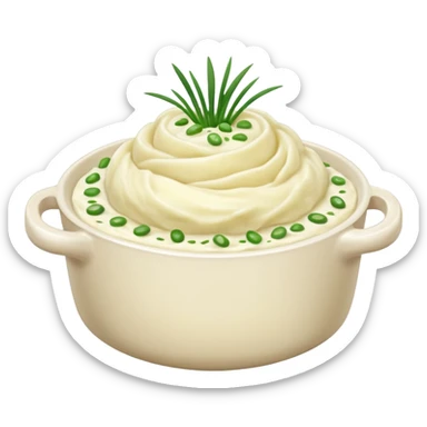Mashed potatoes with chives sticker