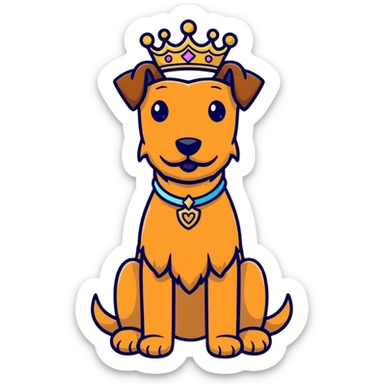 Irish terrier princess sticker