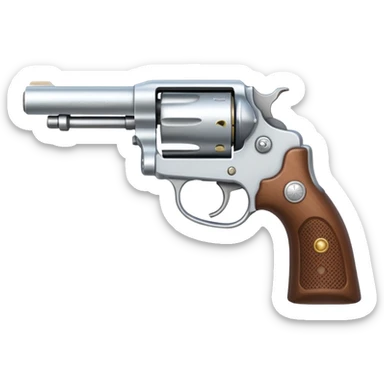 white COLT REVOLVER sticker