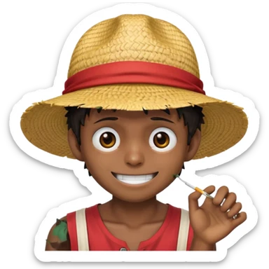 Make it based off the show.One piece and make it be like luffy sticker