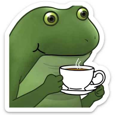 Clock that tea sticker