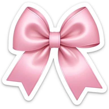 Бантик нежно розовый sticker